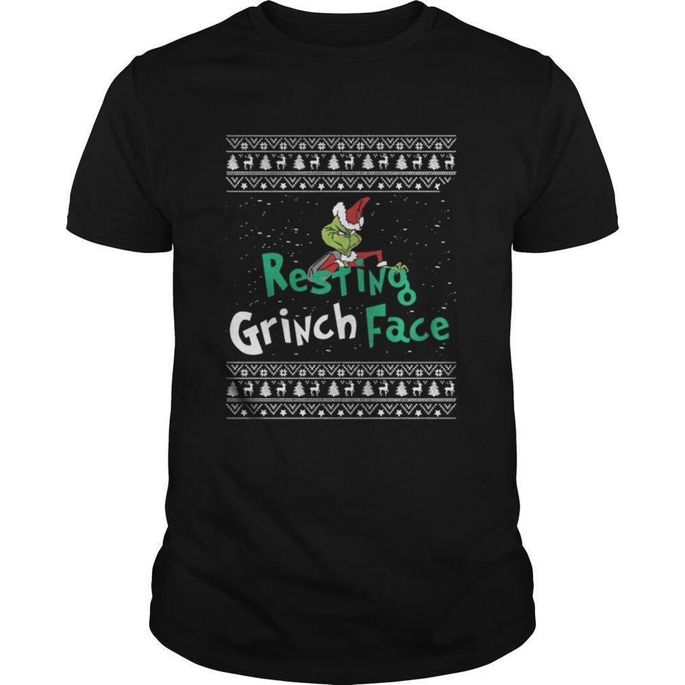 Resting Grinch Face Christmas  Shirt